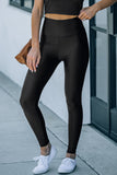 Black High Rise Tight Leggings with Waist Cincher Jazmine & Yazmine Designer Boutique