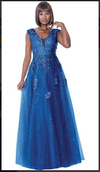 Annabelle Dress 8882 Sleeveless Elegant Long Flowing Special Occasion Gown Annabelle Dress Collection