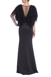 Badgley Mischka  EG4104   Crystal-Embellished Tulle Column Gown Badgley Mischka