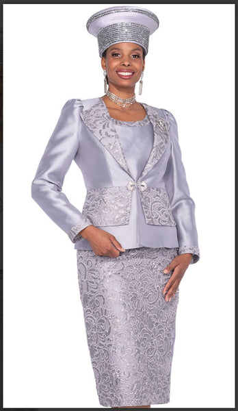 Champagne Italy 5911 Long Sleeve Short Jacket In Silk Look Fabric Skirt Champagne Italy