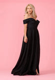 Dylan & David's DD1289 Long Off Shoulder Glitter Prom Dress