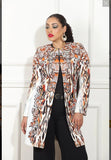 Donna Vinci Style DV-505 1PC Jacket With Novelty Fabric