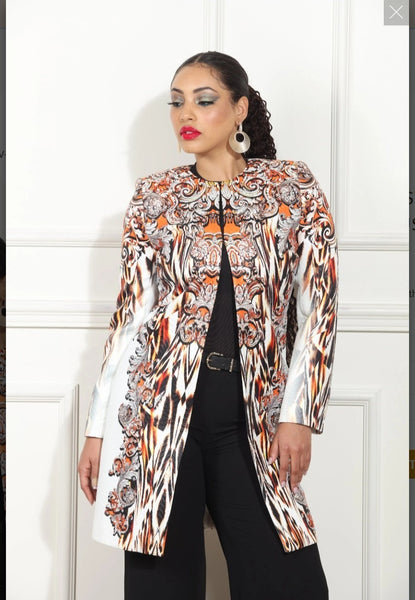 Donna Vinci Style DV-505 1PC Jacket With Novelty Fabric