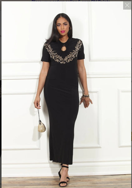 Donna Vinci Style DV-508 1PC Short Sleeve Dress