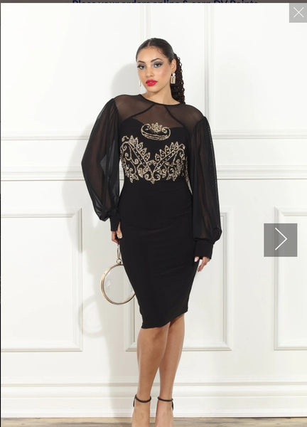 Donna Vinci Style DV-511 1PC Long Sleeve Dress