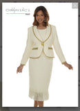 Donna Vinci 2PC Jacket And Skirt Suit Style 12287
