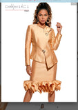 Donna Vinci 2PC Top & Skirt Set Style 12292