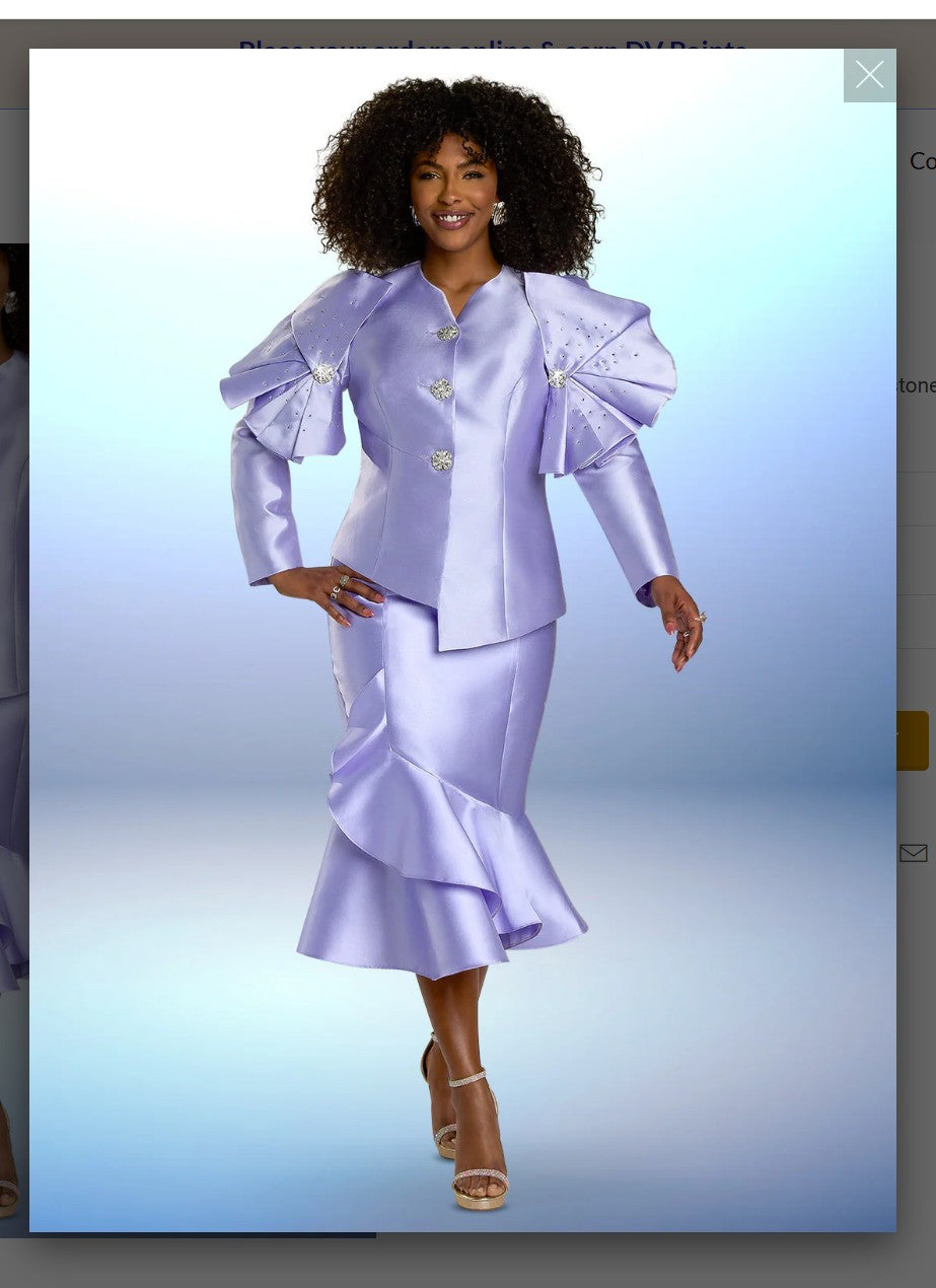 Donna Vinci Style 12155 2PC Jacket/Skirt Set Virtual Silk