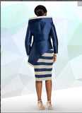 Donna Vinci Style 12157 2PC Jacket/Skirt Set Virtual Silk Fabrics Designed