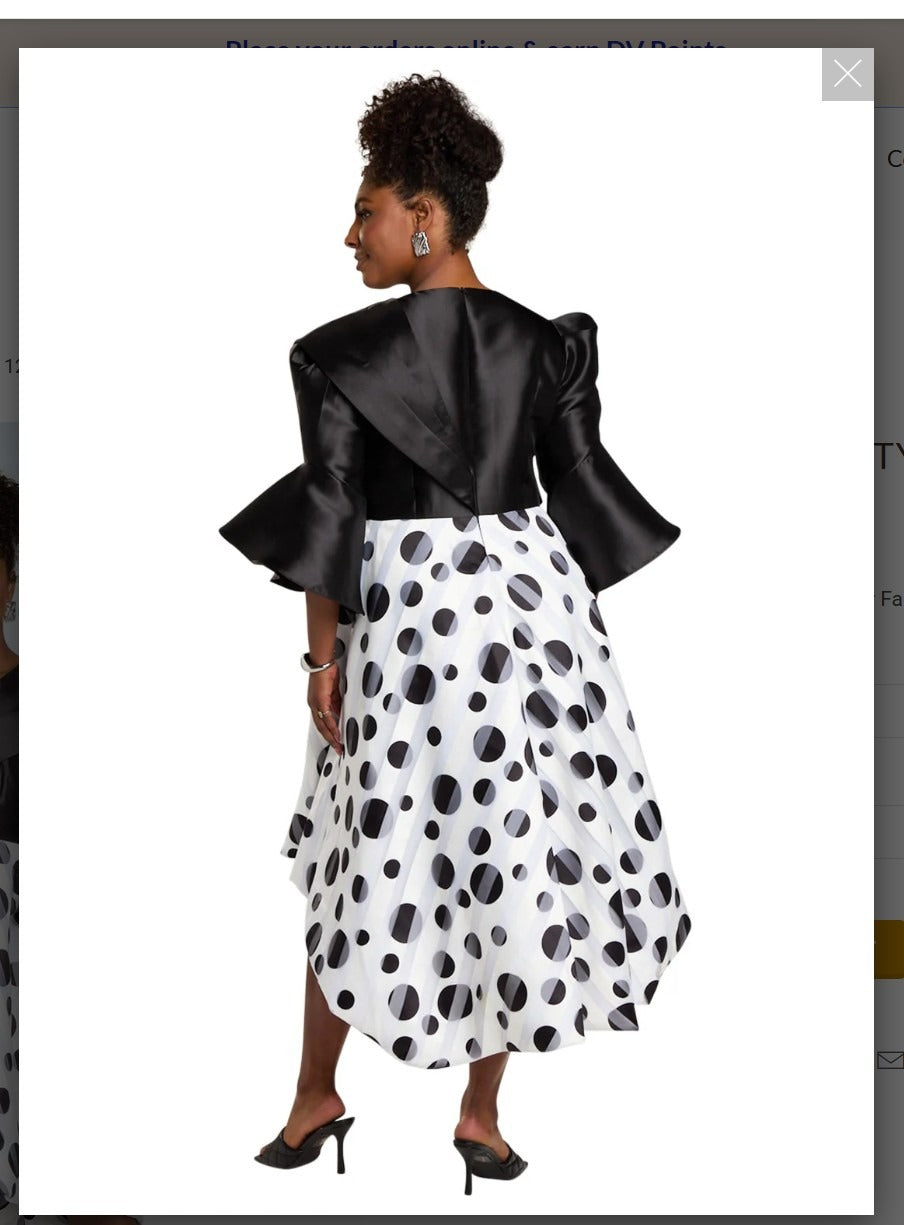 Donna Vinci Style 12163 1PC Hi-Waist Dress