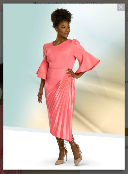 Donna Vinci Style 12167 Dress With Lampshade Sleeves