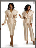 Donna Vinci Style 12170 3PC Jacket/Pant/Skirt Set
