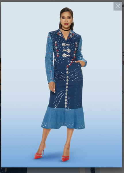 Donna Vinci Jeans Style 8478,DK.BLUE, Dress Donna Vinci Jeans