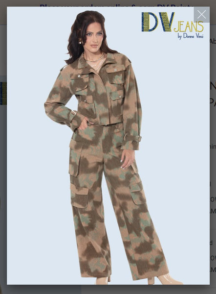 Donna Vinci Jeans Style 8510 2PC Jacket/Pant Novelty