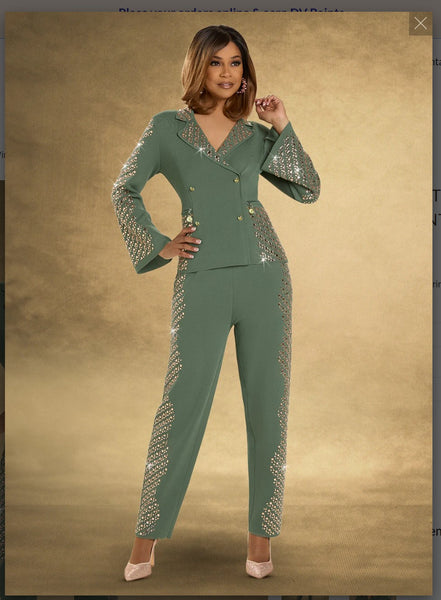 Donna Vinci Knits Style 13422 2PC Jacket/Pant Suit Donna Vinci Knit