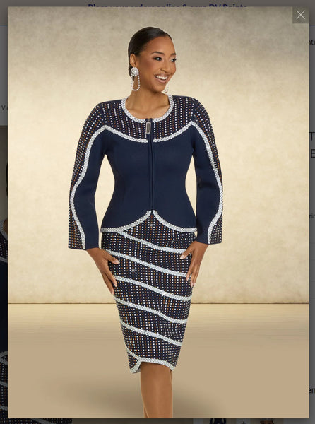 Donna Vinci Knits Style 13425 2PC Jacket/Skirt Suit Donna Vinci Knit