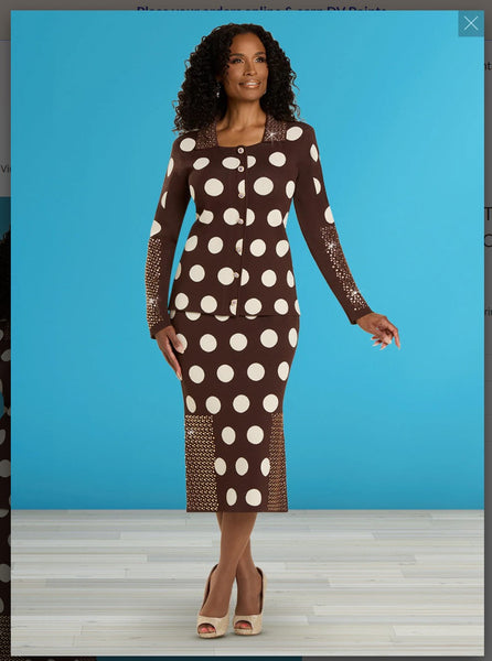 Donna Vinci Knits Style 13429 2PC Jacket/Skirt Suit Donna Vinci Knit