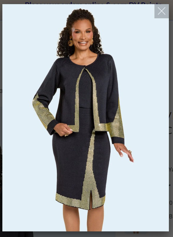 Donna Vinci Knit Style 13435 3PC Jacket/Cami/Skirt Suit