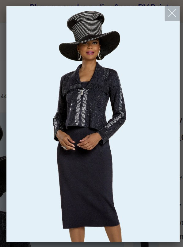 Donna Vinci Knits Style 13447 2PC Knit Jacket/Dress Suit