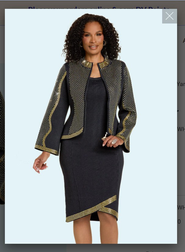 Donna Vinci Knits Style 13448 2PC Knit Jacket/Dress Suit
