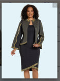 Donna Vinci Knits Style 13448 2PC Knit Jacket/Dress Suit