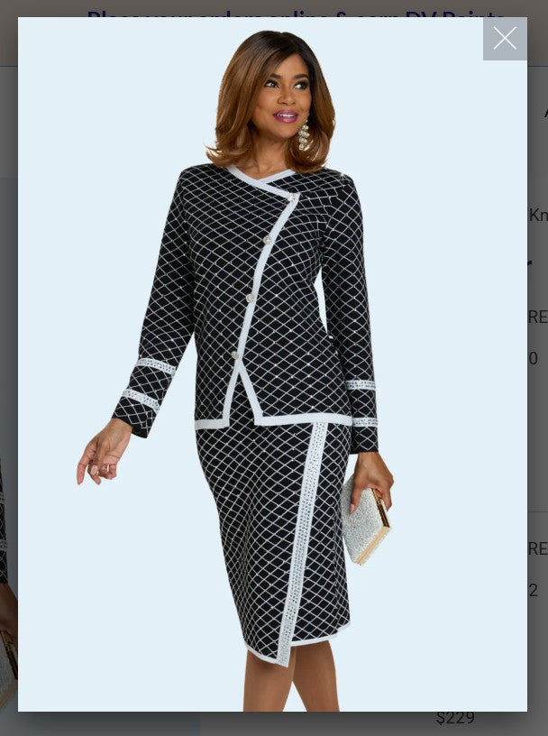 Donna Vinci Knits Style 13451 2PC Knit Jacket/Skirt