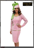 1. Donna Vinci Knit Style 13462 2PC Jacket/Skirt Suit