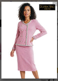 Donna Vinci Knit Style 13462 2PC Jacket/Skirt Suit