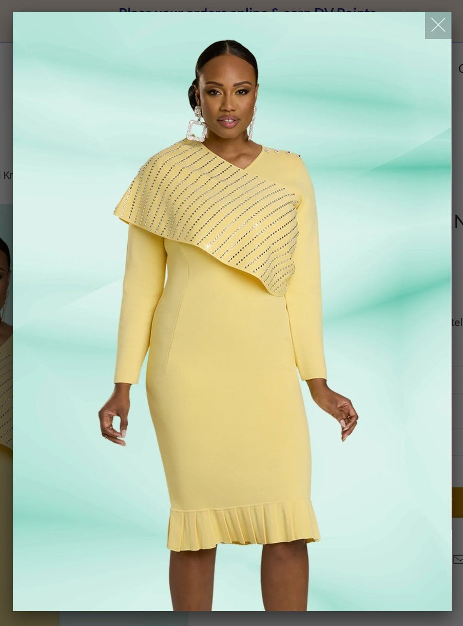 Donna Vinci Knits Style 13442 1PC Knit Dress Exclusive Knitted Yarn