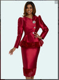Donna Vinci Style 12136 2PC Jacket/Skirt Suit