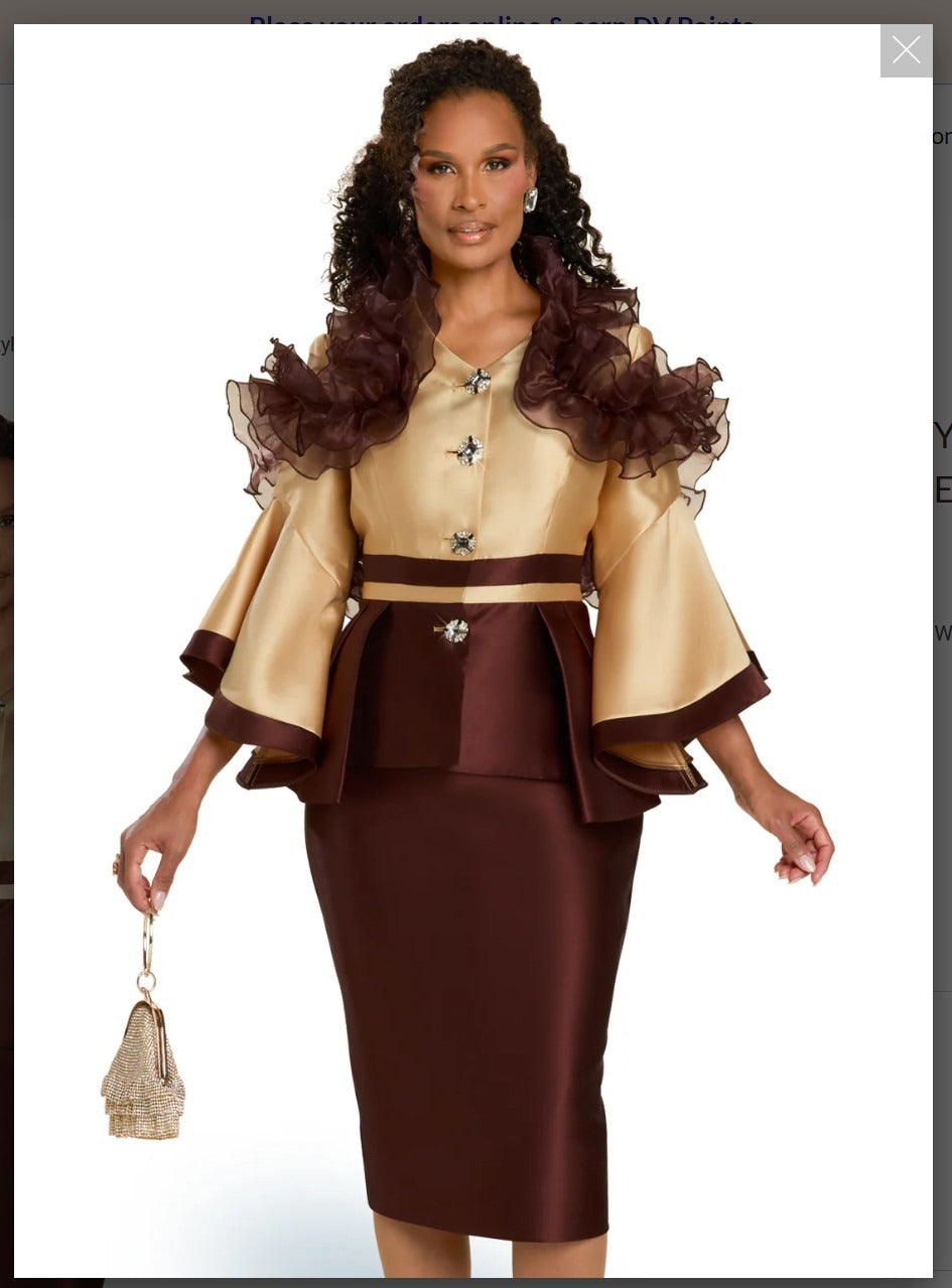 Donna Vinci Style 12165 2PC Jacket/Skirt Suit