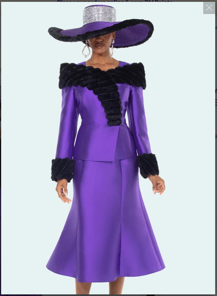 Donna Vinci Style 12222 2PC Jacket/Skirt Suit