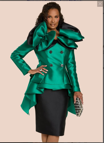 Donna Vinci 12241 2PC Jacket & Skirt Suit