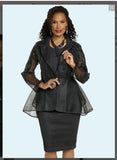 Donna Vinci Couture 5865 3PC Jacket/Cami And Skirt Suit