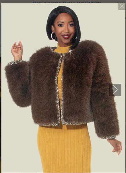 Donna Vinci Couture Style 5871  1PC Fur Jacket
