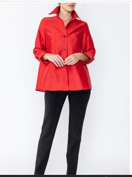 IC Collection 4442J 1PC Long Sleeve Jacket With Design Cuffs Back Placket Detail IC Collection