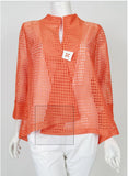 IC Collection 4517J  One PC Asymmetric Laser-Cut One-Button Jacket in  Four Different Colors IC Collection