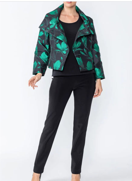IC Collection 5829J 1PC Long Sleeve Crop Jacket With High Collar IC Collection