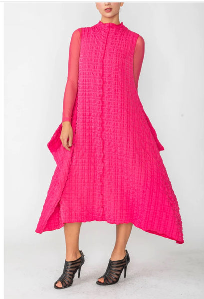 IC Collection 6155D 1PC Sleeveless Stand Up Collar Dress IC Collection