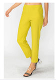 IC Collection 6266P Button Hem Slim Crops IC Collection