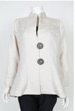 IC Collection  6293J 1PC Jacket  Long Sleeves Stand Up Collar SOLID SQUARE JACKET IC Collection