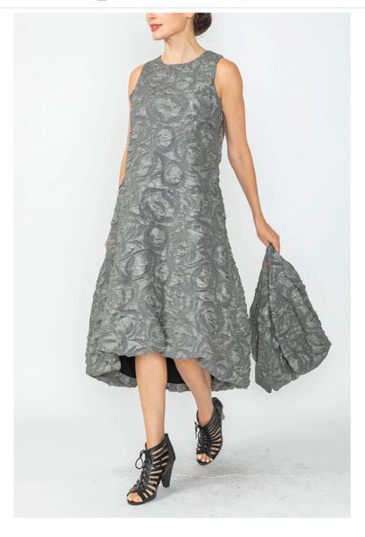 IC Collection 6400D 1PC Sleeveless Halter Style Neck Dress Back Zipper Ribbon Detail. IC Collection