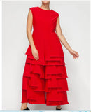 IC Collection 7224JS 1PC Asymmetric Patchwork Jumpsuit