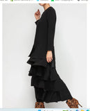 IC Collection 7232JS 1PC Layered ASYMMETRICAL PATCH Long Sleeve