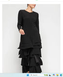 IC Collection 7232JS 1PC Layered ASYMMETRICAL PATCH Long Sleeve