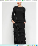 IC Collection 7233T 1PC Tunnic Asymmetric Style Patch Tunic