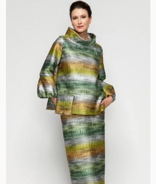 IC Collection 7242S 1PC Long Skirt Sold With 7245T Each Piece Sold Separate