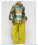 IC Collection 7245T 1PC Tunic ONE SIDE PATCH POCKET Blouson Cuffs Top