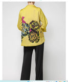 IC Collection 7385J 1PC Asymmetric Luxurious Jacket With Floral Designs