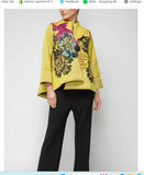 IC Collection 7385J 1PC Asymmetric Luxurious Jacket With Floral Designs